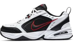 NIKE Men's Air Monarch Iv Gymnastics Shoe, White White Black Varsity Red 101, 9 UK