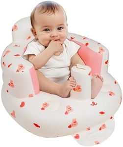 EKEPE Inflatable Baby Chair with Built in Air Pump, Sit me Up Floor Seat for Baby 3 Months & Up, Blow Up Baby Seats for for Infants for Sitting Up - Bunny