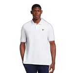 Lyle & Scott Branded Ringer Polo Shirt White L