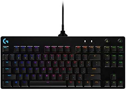 Logitech G PRO TKL Tastiera Gaming Meccanica, GX Blue Clicky Switch, LIGHTSYNC RGB, Design Portatile Tenkeyless, Pensato per Esport Gaming, Micro Cavo USB Rimovibile, QWERTY ITA Layout, Nero