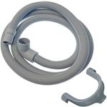 SPARES2GO Universal Washing Machine/Dishwasher Drain Hose Pipe (20mm / 30mm / 2 Metres)