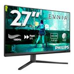 Philips 27M2N3200AM 27 inch FHD Gaming Monitor 180Hz, Fast IPS Panel, 0.5ms MPRT, Adaptive Sync, HDR10, G-Sync Compatible, Height Adjustment, Speakers, (1920x1080 HDMI 2x 2.0 DP 1x 1.4 ) Dark grey