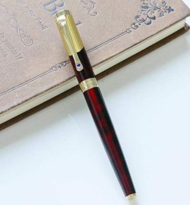 Gullor Elegant Calligraphy Fountain Pen Jinhao 9009 Claret & Golden