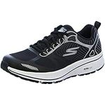 Skechers Men's Go Run Consistent-Performance Running & Walking Shoe Sneaker, Black/Black/White, 10.5 X-Wide