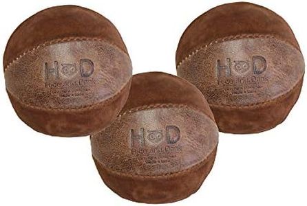 Hide & Drink, Set of 3 Juggling Balls, Equipment, Professional Style with Great Feel, Panel Design, Full Grain Leather, Handmade, Bourbon Brown