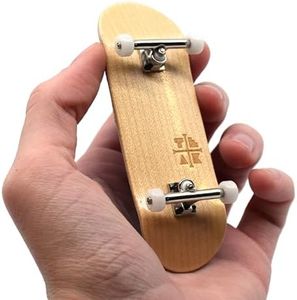 Teak Tuning Prolific Complete Fingerboard - Pro Board Shape and Size, Bearing Wheels, and Trucks - 32mm x 97mm Handmade Wooden Board - The Real OG Classic Maple Edition