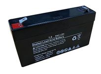 electrosmart Sealed Rechargeable Lead Acid Battery 6v 1.2Ah / 1200mAh - Dimensions: 97mm x 24mm x 53mm