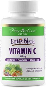 Paradise Herbs - Vitamin C from Natural Fermentation Superfood Formula - 90 Vegetarian Capsules