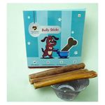 Bully Sticks for Dogs-(500gms) No Preservatives, Natural & Healthy Dog Chews and Treats for All Sized Dogs,Dental Care, Hard Chews, High Protein, Single Ingredient, for Bones, Skin and Joints.