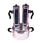 Nakshathra puttu Maker/puttu kudam/puttu Steamer Big 2 Plus 1 Stainless Steel Free Extra Big White