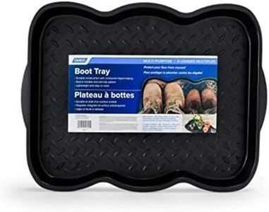 Camco Multi-Purpose Shoe Tray with Anti-Slip Pattern – Perfect for Holding Work Boots, Tools and Pet Accessories; Protects Your Floor from Messes; Also Great for Gardening and Outdoors! Small (42894)