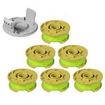 Thten 11ft 0.080" Trimmer Spool Compatible with Ryobi One Plus AC80RL3 18v 24v and 40v Cordless Trimmers Line Refills Weed Wacker Auto-Feed Twist Single Line Parts