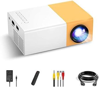 DDLC T300 LED Mini Projector for Laptop Portable Home Theater 320x240 Pixels Consumer Electronics | TV Video & Home Audio | Home Theater Projectors (Yellow Projector)