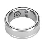 Gugxiom IP68 Waterproof Innovative Bluetooth 5.1 Smart Ring, Smart Ring Health Tracker, NFC, Sleep Monitoring, Body Temperature, Step Counter Fashion and Functionality Combined (Silver)