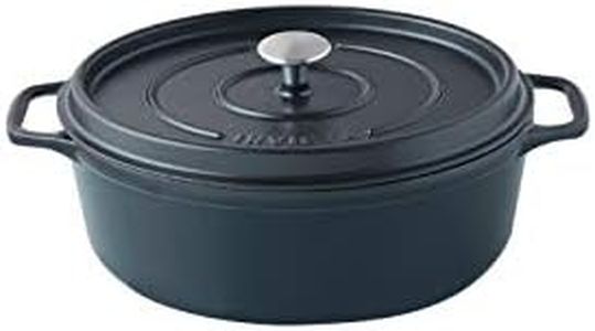 Invicta 403351 Cocotte Ovale - 35 cm - Fonte Emaillée - Noire