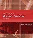 Introduction to Machine Learning, fourth edition