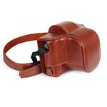 MegaGear MG2010 Ever Ready Genuine Leather Camera Case Compatible with Nikon Z fc (Brown)