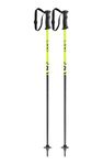 LEKI Kids’ Rider Lightweight Aluminum Ski Poles for Alpine Skiing - Black-Neonyellow-White - 85 cm