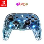 Afterglow LED Wireless Deluxe Gaming Controller - Licensed by Nintendo for Switch and OLED - RGB Hue Color Lights - See through Gamepad Controller - Paddle Buttons