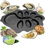 BOLVOUD Cast Iron Oyster Grill Pan,