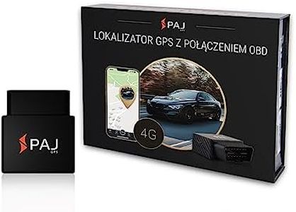 PAJ GPS OBD II Tracker – Real Time Tracking Device for Cars, Trucks & More, Car Tracking with Alarm Notifications on Location, Speed Monitoring, Permanent Battery via OBD2 Plug, 4G LTE