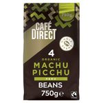 Cafédirect Machu Picchu Coffee Beans, Medium-Dark Roast, Organic and Fairtrade, 100 Percent Arabica Coffee Beans, 750 g