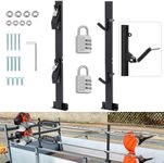 Zonon 2 Place Locking Trimmer Rack for Open Landscape Truck Trailers Trim Line Holder Enclosed Weedeater Rack with Password Lock, Mount on Landscape Trailer