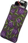 Justina Claire Double Eyeglasses Case in a Rennie Purple