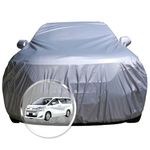 NEODRIFT 'CrystalTech' Car Cover for Toyota Vellfire (100% Water-Resistant, All Weather Protection, Tailored Fit, Multi-Layered & Breathable Fabric) (Colour: Crystal Silver)