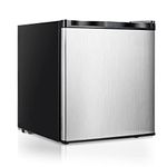 Nafort Compact Upright Freezer with Stainless Steel Single Door, Small Freezing Machine with Reversible Door, 7 Grade Adjustable Thermostat for Home Office, 1.1 cu ft…