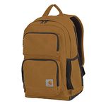 Carhartt Force Advanced Backpack with 15-Inch Laptop Sleeve, Tablet Storage, and Portable Charger Compartment, Carhartt Brown