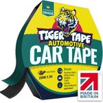 Tiger Tape® UK Made. Car Number Plate Tape | Automotive Grade Vehicle Registration Adhesive | No drilling required | Perfect for License Reg Plates, Wing Mirrors, Trims, Decals, Badges, Permanent