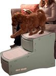 Pet Gear Easy Step II Pet Stairs, 2 Step for Cats/Dogs up to 150 Pounds, Portable, Removable Washable Carpet Tread, No Tools Required, Available in 5 Colors (PG9720SGU)