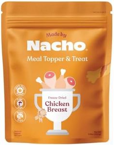 Made by Nacho Freeze-Dried Cat Treats - Healthy, Limited Ingredient Cat Treats - High Protein, Nutrient-Rich Crunchy Treats. (Chicken Breast (.9 oz)), Limited Ingredients