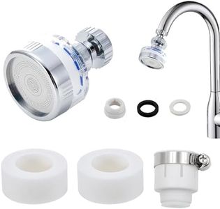 360° Rotating Sink Water Faucet Filters,Purifier Kitchen Tap Filtration,Bathroom Faucet Filter,Removes Chlorine Fluoride Heavy Metals,with Universal Adapter and 2 Cartridges