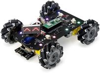 Freenove Mecanum Wheel Car Kit for Raspberry Pi Pico W (Included) (Compatible with Arduino IDE), Dot Matrix Expressions, Obstacle Avoidance, Line Tracking, Light Tracing, Colorful Light, App