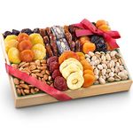 Golden State Fruit Pacific Coast Deluxe Dried Fruit Tray with Nuts Gift