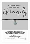 Little Wish, University - Friendship Bracelet – Beautiful String Bracelets with Tibetan Charm – Make a Wish Best Friend Bracelet – Hand Strung and Knotted Bracelet – Sentimental Jewellery