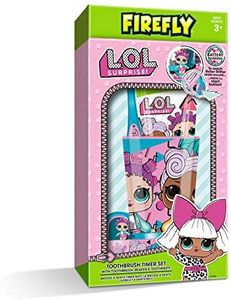 LOL - Set regalo con spazzolino da denti, dentifricio, bicchiere, base rotante