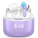 Wireless Earbuds, Bluetooth 5.3 Headphones 2024 Wireless Headphones in Ear, 4 ENC Noise Cancelling Mic Ear buds, 40H Deep Bass Wireless Earphones IP7 Waterproof Bluetooth Earphones USB-C, LED Display