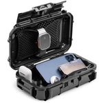 Evergreen 56 Waterproof Dry Box Protective Case - Travel Safe/Mil Spec/USA Made - for Tackle Organization of Cameras, Phones, Camping, Fishing, Hiking, EDC, Water Sports, Knives (Black)