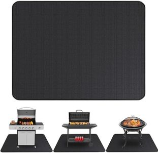 Under Grill Mats for Outdoor Grill (76 x 52 inch) Double-Sided Mat for Under Fire Pit Mat the Perfect Grill Matt for Outdoor Grill Deck Protector and BBQ Matt for Under Grill Mat for Deck
