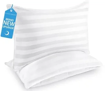 COZSINOOR Bed Pillows for Sleeping Queen Size - Hotel Quality Set of 2 - Down Alternative Cooling Microfiber Filled for Back, Stomach, Side Sleepers, Breathable & Skin-Friendly