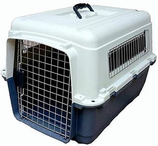 Dog Trust Dog Plastic Flight Crate Iata Approved Pet Carrier, Traveler (24 INCH)(Black & Gray)