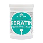 Kallos Cosmetics KJMN Keratin Hair Mask for Dry, Damaged and Chemically Treated Hair, Nourishes and Helps Rebuild Natural Structure, Enhances Shine and Texture with Milk Protein 1L