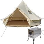 DANCHEL OUTDOOR Canvas Bell Tent wi