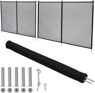 GarveeLife Pool Fence 4Ft x 12Ft, 320GSM Teslin Mesh with Stainless Steel Frame for Inground/Above Ground Pools, Swimming Pool Fence for Backyard Garden Pool Safety