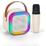 Stormic® K12 Speaker Machine Bluetooth-Compatible Wireless Karaoke Mic Speaker Multi-Compatibility Modes, RGB Lights