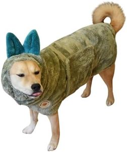 Derpy Chappy Premium Dog Towel Robe & Dog Bathrobe for Drying Dogs Made in Korea | Super Absorbent Quick & Adjustable Microfiber Bath Towel for Cats & Puppy Robes After Bath | Soft Warm Drying Coat