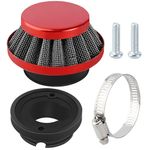 QAZAKY 42mm 43mm 44mm Air Filter Cleaner for 33cc 43cc 47cc 49cc 52cc Motovox MVS10 SYX Moto 50cc Dirt Bike Minimoto Motorcycle ATV Quad Scooter Go Kart Moped Dirt Mini Pocket Kids Super Bike Chopper